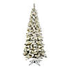 Vickerman 7.5' Flocked Pacific Christmas Tree with Warm White LED Lights Image 1