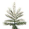 Vickerman 7.5' Flocked Utica Fir Christmas Tree - Unlit Image 1