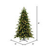 Vickerman 7.5' Kingston Fraser Fir Artificial Christmas Tree, Dura-Lit&#174; LED Warm White Mini Lights Image 3