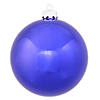 Vickerman 8" Cobalt Shiny Ball Ornament Image 1