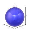 Vickerman 8" Cobalt Shiny Ball Ornament Image 2