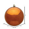 Vickerman 8" Copper Shiny Ball Ornament Image 1