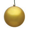 Vickerman 8" Gold Candy Ball Ornament Image 1
