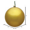 Vickerman 8" Gold Candy Ball Ornament Image 2