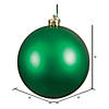 Vickerman 8" Green Matte Ball Ornament Image 1