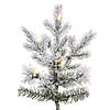 Vickerman  9' Flocked Kiana Artificial Christmas Tree,  LED Warm White Wide Angle  Lights Image 1