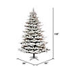 Vickerman  9' Flocked Kiana Artificial Christmas Tree,  LED Warm White Wide Angle  Lights Image 2