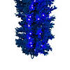 Vickerman 9' Proper 14" Flk Turquoise Fir Artificial Garland, Dura-Lit Turquoise LED Mini Lights. Image 1