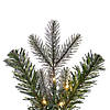 Vickerman 9' Proper 14" Frosted Douglas Fir Artificial Garland with Warm White LED Lights. Image 1