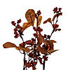 Vickerman Artificial 22" Orange Fall Leaves and Berries Wreath Image 2