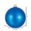 Vickerman Shatterproof 10" Large Blue Shiny Ball Christmas Ornament Image 4