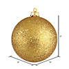 Vickerman Shatterproof 12" Giant Antique Gold Sequin Ball Christmas Ornament Image 1