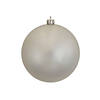 Vickerman Shatterproof 12" Giant Silver Candy Ball Christmas Ornament Image 1