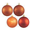 Vickerman Shatterproof 2.4" Burnished Orange 4-Finish Ball Christmas Ornament, 24 per Box Image 1