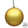 Vickerman Shatterproof 2.4" Gold Matte Ball Christmas Ornament, 24 per Bag Image 4