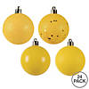 Vickerman Shatterproof 2.4" Yellow 4-Finish Ball Christmas Ornament, 24 per Box Image 3