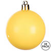 Vickerman Shatterproof 2.4" Yellow Shiny Ball Christmas Ornament, 24 per Bag Image 4