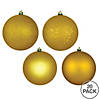 Vickerman Shatterproof 2.75" Medallion Gold 4-Finish Ball Christmas Ornament, 20 per Box Image 4
