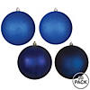 Vickerman Shatterproof 2.75" Midnight Blue 4-Finish Ball Christmas Ornament, 20 per Box Image 1