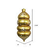 Vickerman Shatterproof 21.5" Giant Gold Droplet Shaped with Snowflakes Christmas Ornament Image 1