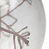 Vickerman Shatterproof 6" Clear Ball with White Glitter Swirl Christmas Ornament, 3 per Box Image 2