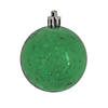 Vickerman Shatterproof 6" Green Shiny Mercury Ball Christmas Ornament, 4 per Bag Image 1