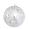 Vickerman Shatterproof 6" Silver Shiny Mercury Ball Christmas Ornament, 4 per Bag Image 1