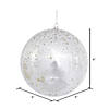 Vickerman Shatterproof 6" Silver Shiny Mercury Ball Christmas Ornament, 4 per Bag Image 1