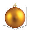 Vickerman Shatterproof 8" Antique Gold Matte Ball Christmas Ornament Image 4