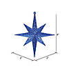 Vickerman Shatterproof 8" Blue Iridescent Glitter Bethlehem Star Christmas Ornament, 4 Pc. Image 1