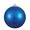 Vickerman Shatterproof 8" Blue Matte Ball Christmas Ornament Image 1