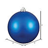 Vickerman Shatterproof 8" Blue Matte Ball Christmas Ornament Image 4