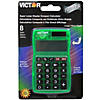 Victor Dual Power Pocket Calculator, Pack of 5 Image 1