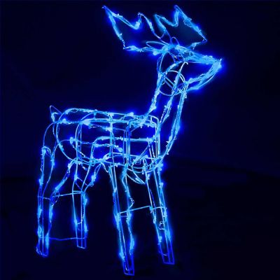 vidaXL 3 Piece Christmas Lights Display Reindeers 229 LEDs Image 2