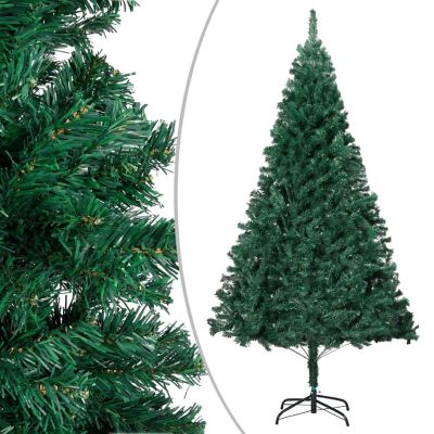 VidaXL 4' Green Artificial Christmas Tree with LED Lights & Stand Image 1