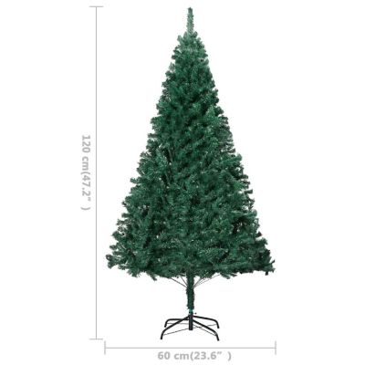 VidaXL 4' Green Artificial Christmas Tree with LED Lights & Stand Image 3