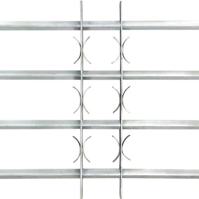 vidaXL Adjustable Security Grille for Windows with 4 Crossbars 19.7"-25.6" Image 3