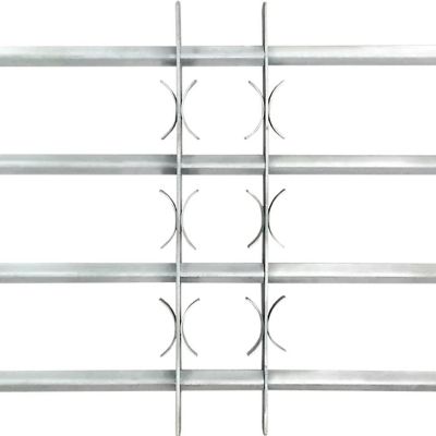 vidaXL Adjustable Security Grille for Windows with 4 Crossbars 39.4"-59.1" Image 3
