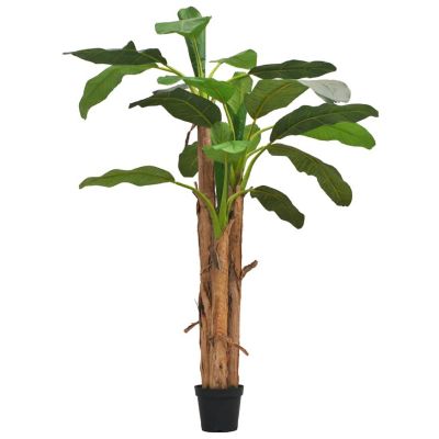 vidaXL Artificial Banana Tree with Pot 98.4" Green Image 1