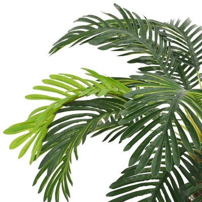 vidaXL Artificial Cycas Palm with Pot 35.4" Green Image 3
