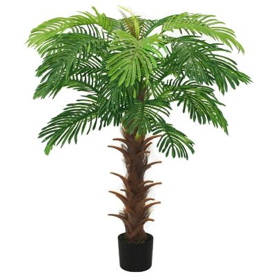 vidaXL Artificial Cycas Palm with Pot 55.1" Green Image 2