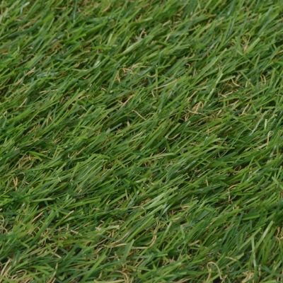 vidaXL Artificial Grass 3.3'x33'/0.8"-1" Green Image 1