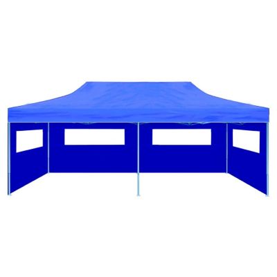 vidaXL Blue Foldable Pop-up Party Tent 9.8'x19.7' Image 2