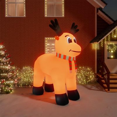 vidaXL Christmas Inflatable Reindeer with LEDs 157.5" Image 1