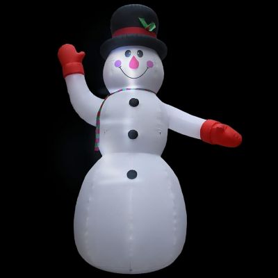 vidaXL Christmas Inflatable Snowman with LED IP44 236.2" XXL Image 3