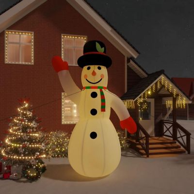 vidaXL Christmas Inflatable Snowman with LEDs 179.1" Image 1