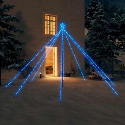 vidaXL Christmas Tree Lights Indoor Outdoor 576 LEDs Blue12 ft Image 1