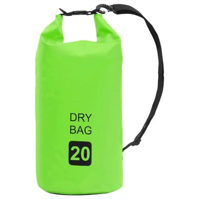 vidaXL Dry Bag Green 5.3 gal PVC Image 1