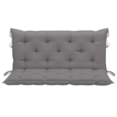 vidaXL Garden Bench Cushions 2pcs Gray 47.2"x19.7"x2.8" Oxford Fabric Image 2