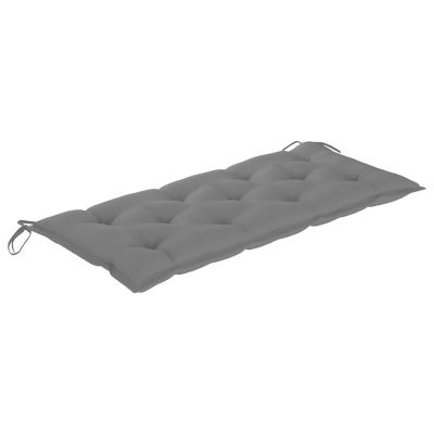 vidaXL Garden Bench Cushions 2pcs Gray 47.2"x19.7"x2.8" Oxford Fabric Image 3
